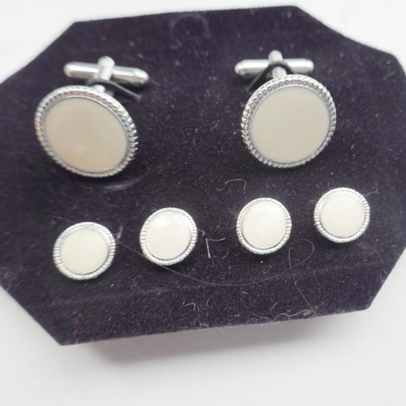 Tuxedo Cufflinks Studs-NEW - Picture 1 of 1